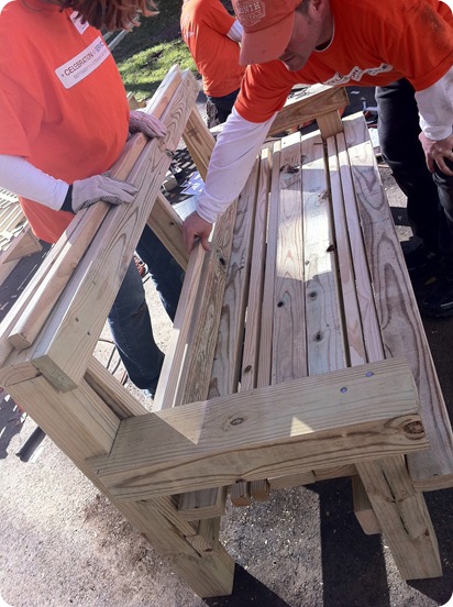bench in progress