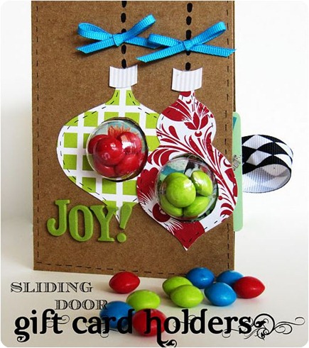sliding door gift card holder