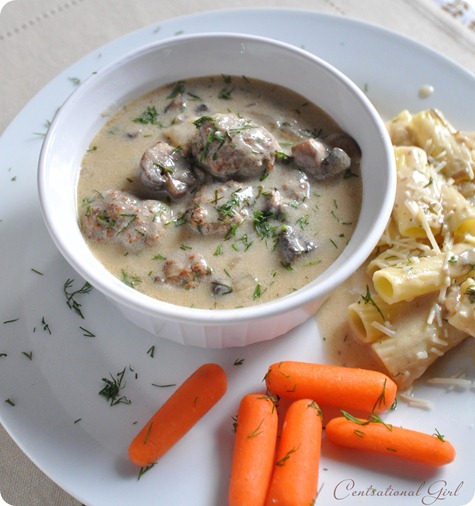 stroganoff meatballs in bowl cg