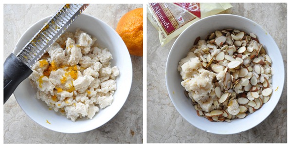 zest and almonds