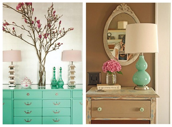 sea green accents