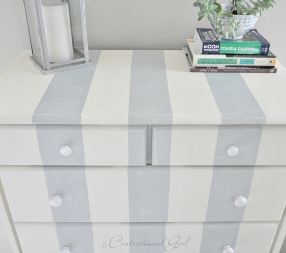cg striped dresser up close
