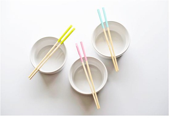paint dipped chopsticks poppytalk