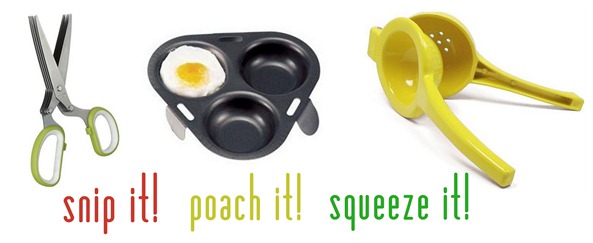 snip it poach it squeeze it