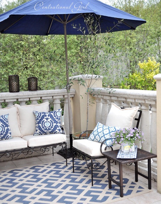 right side blue balcony