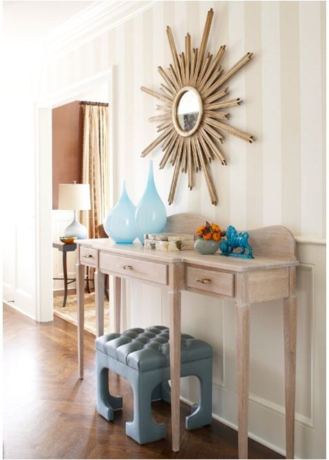 stripes and starburst in entry muse interiors