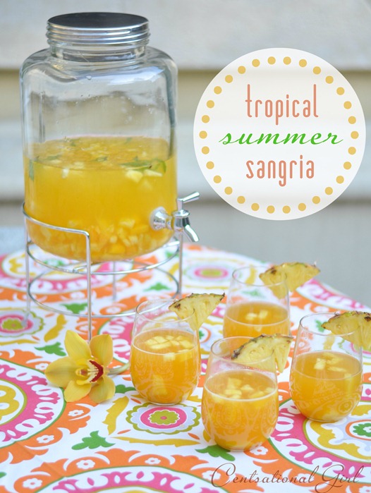 tropical summer sangria