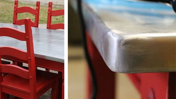 diy zinc tabletop van hook and co