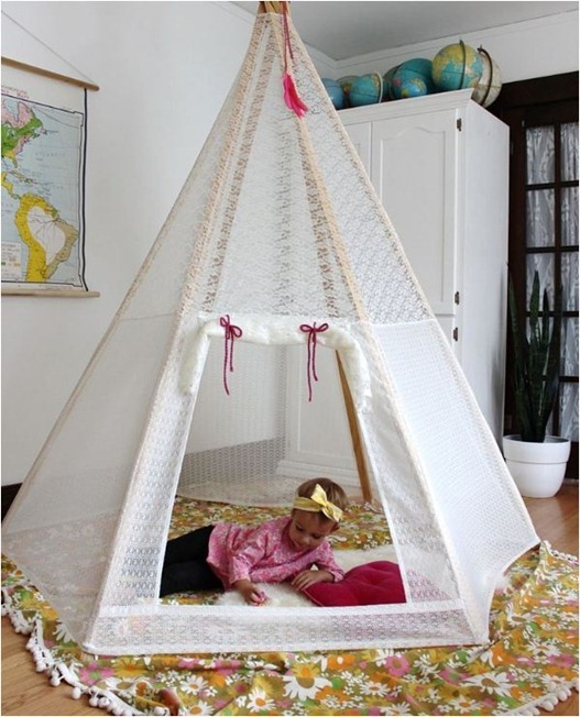 lace teepee a beautiful mess