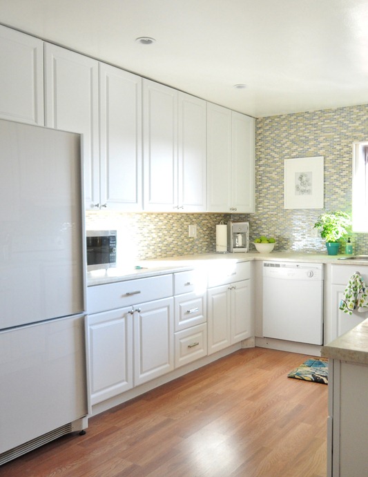 left side of new kitchen