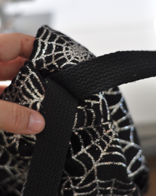 stitch above cotton cording