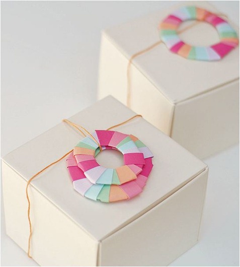 a subtle revelry paper wreath
