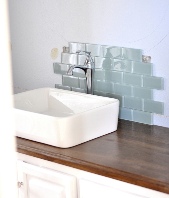 bathroom counter