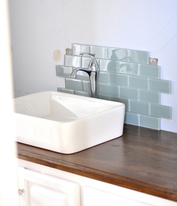 bathroom counter