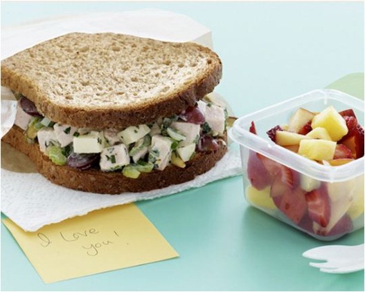 crunchy turkey salad sandwiches