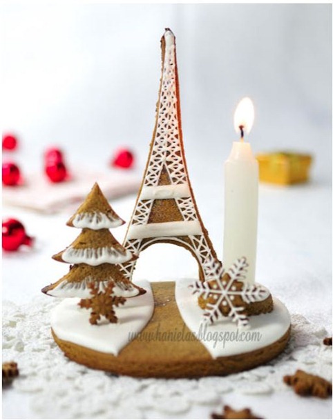 hanielas gingerbread eiffel tower