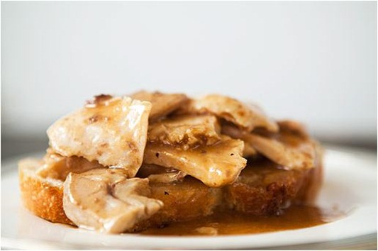 open faced turkey sandwiches