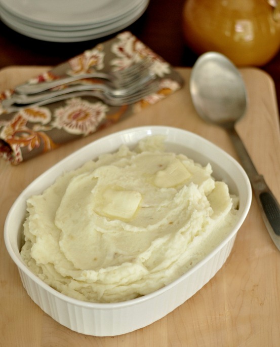 roasted garlic mashed potoatoes add creme fraiche