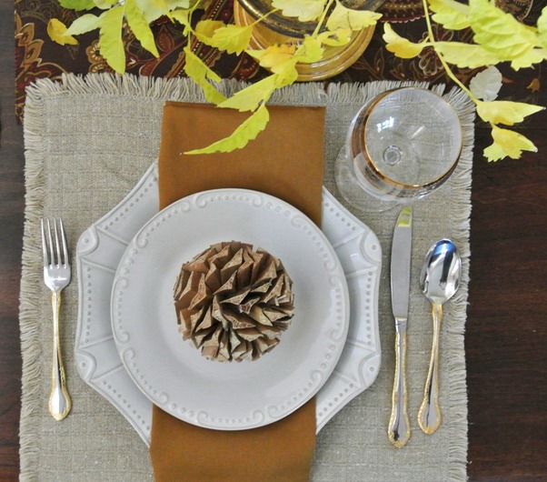 thanksgiving place setting