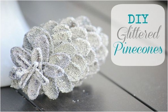 diy glittered pinecones makinglemonade