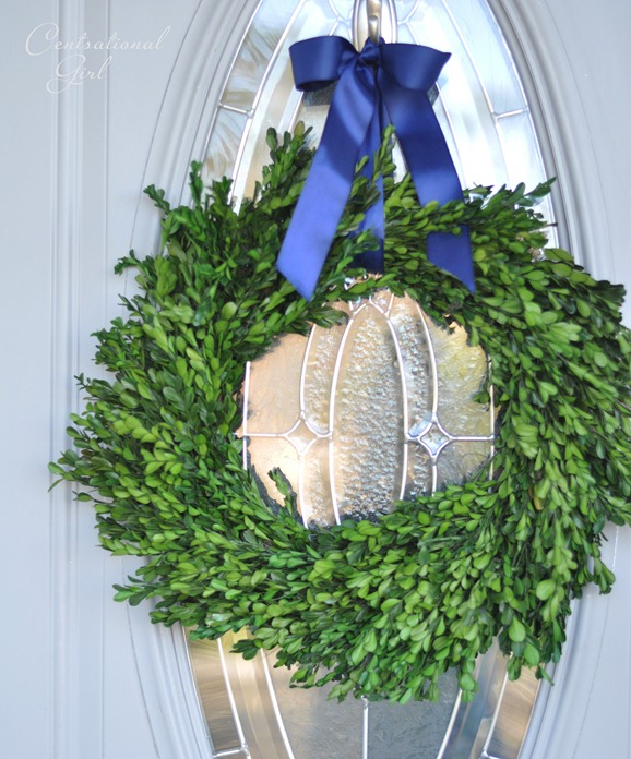 preserved boxwood front door wreath