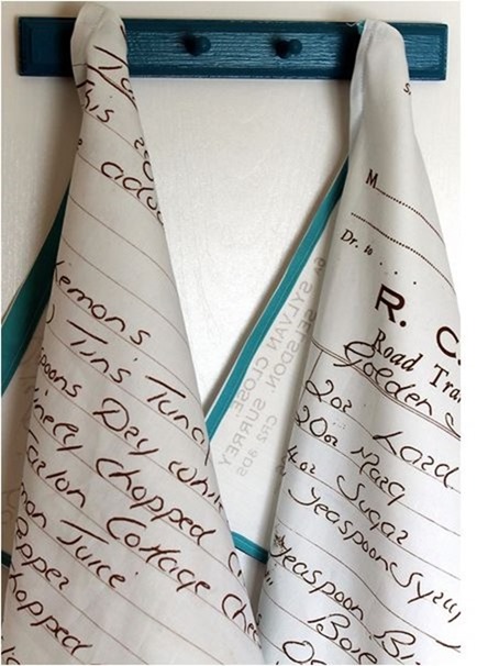 favorite recipe tea towel