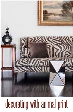 decorating with animal print