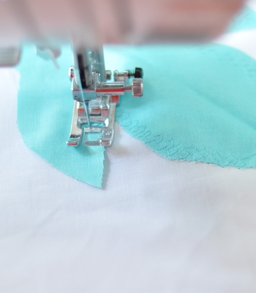 finish edges with decorative stitch