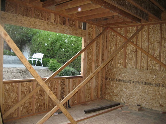framing the kitchen