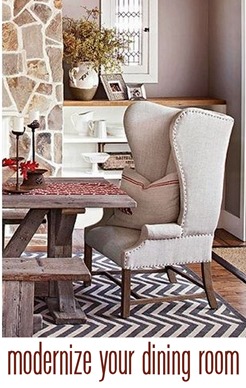 how to modernize your dining room