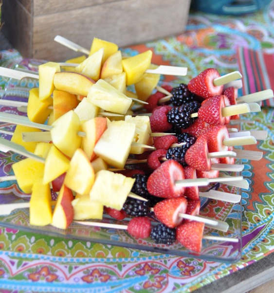 fruit spears for sangria