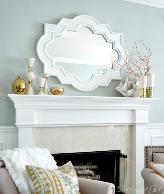 living room mantel