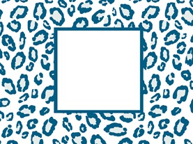 navy leopard card