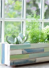 wood shim planter