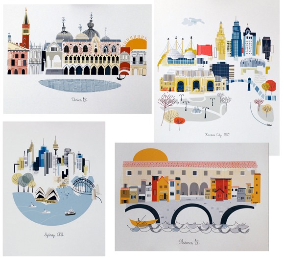 city illustrations albie designs