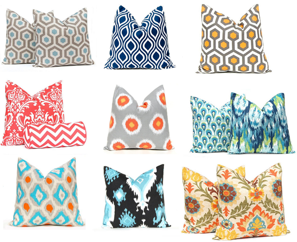 festive home decor toss pillows