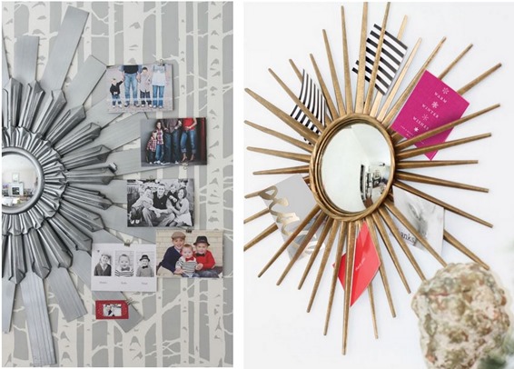 starburst mirror card display