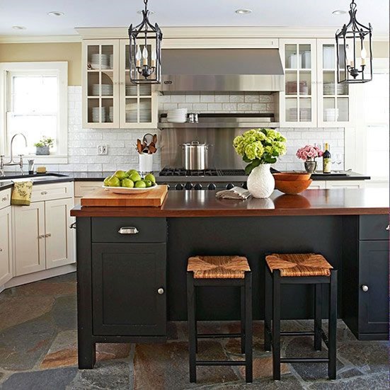bhg wood kitchen island countertop
