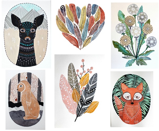 river luna watercolors