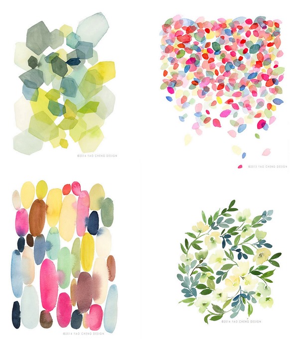 yao cheng watercolors