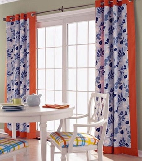 fabric panels sliding door window treatment