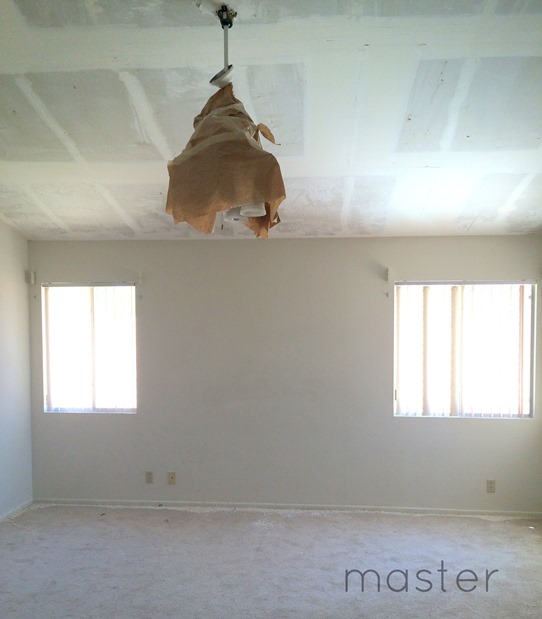 master bedroom popcorn removed