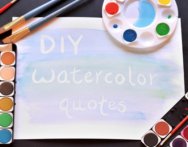 watercolor diy