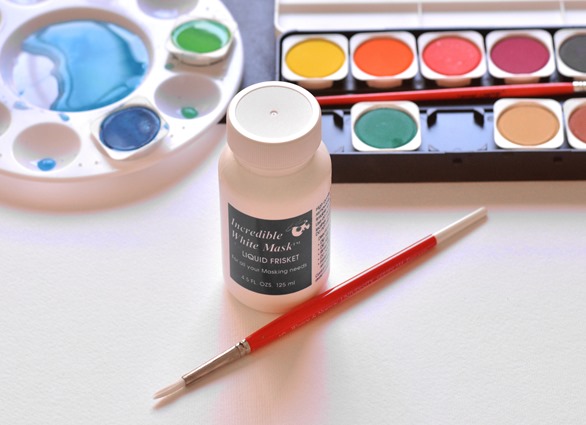 white liquid frisket