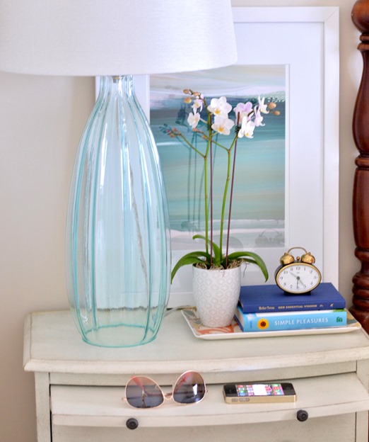 alarm clock on nightstand