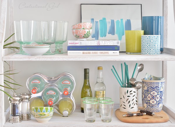 shelf styling bakers rack