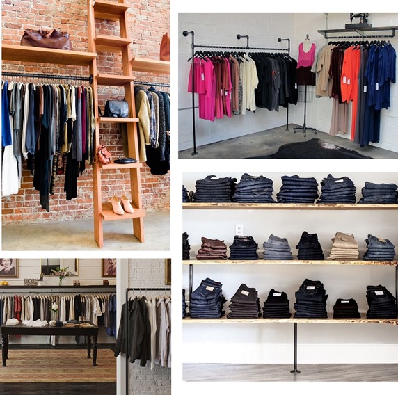 garment racks shelves