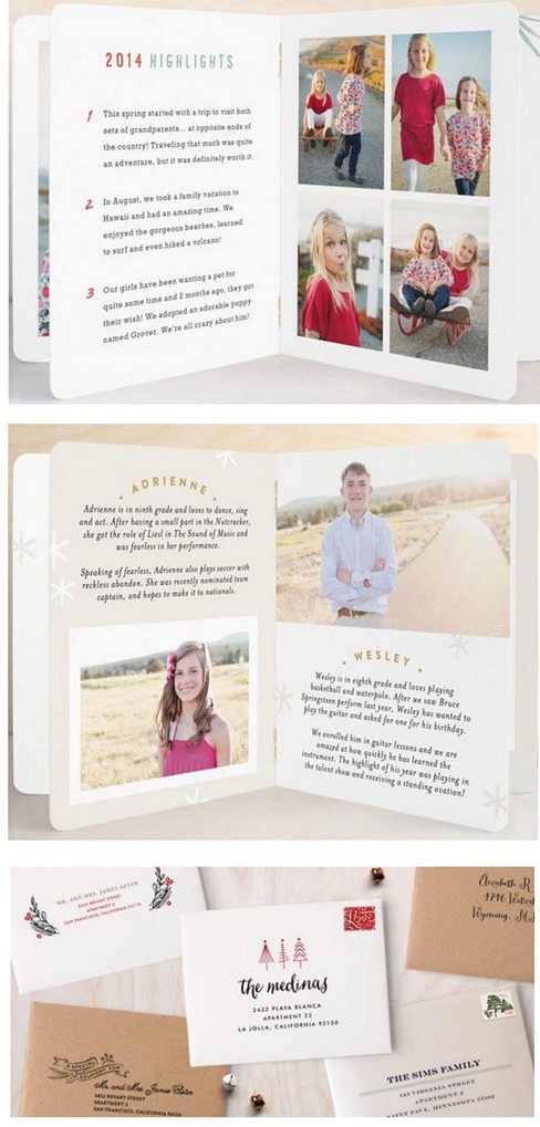 booklette cards preprinted envelopes