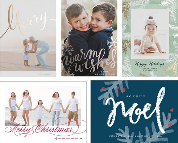 minted holiday cards