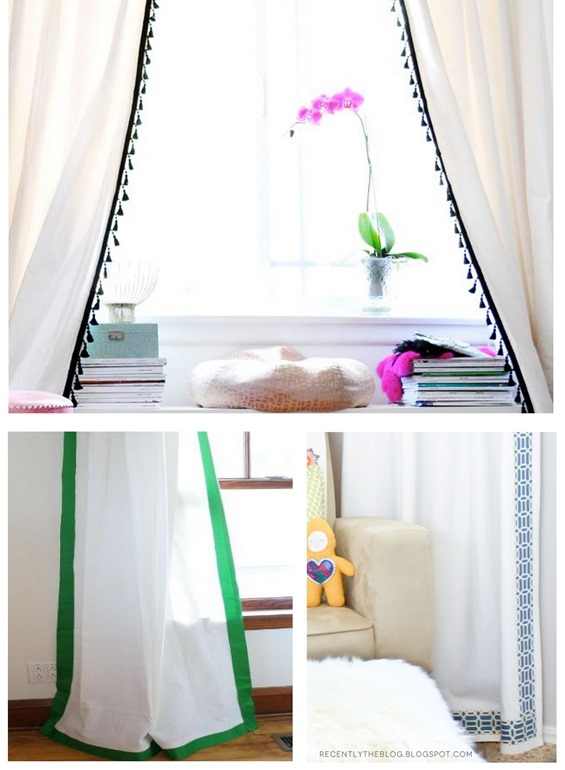 trimmed window panels